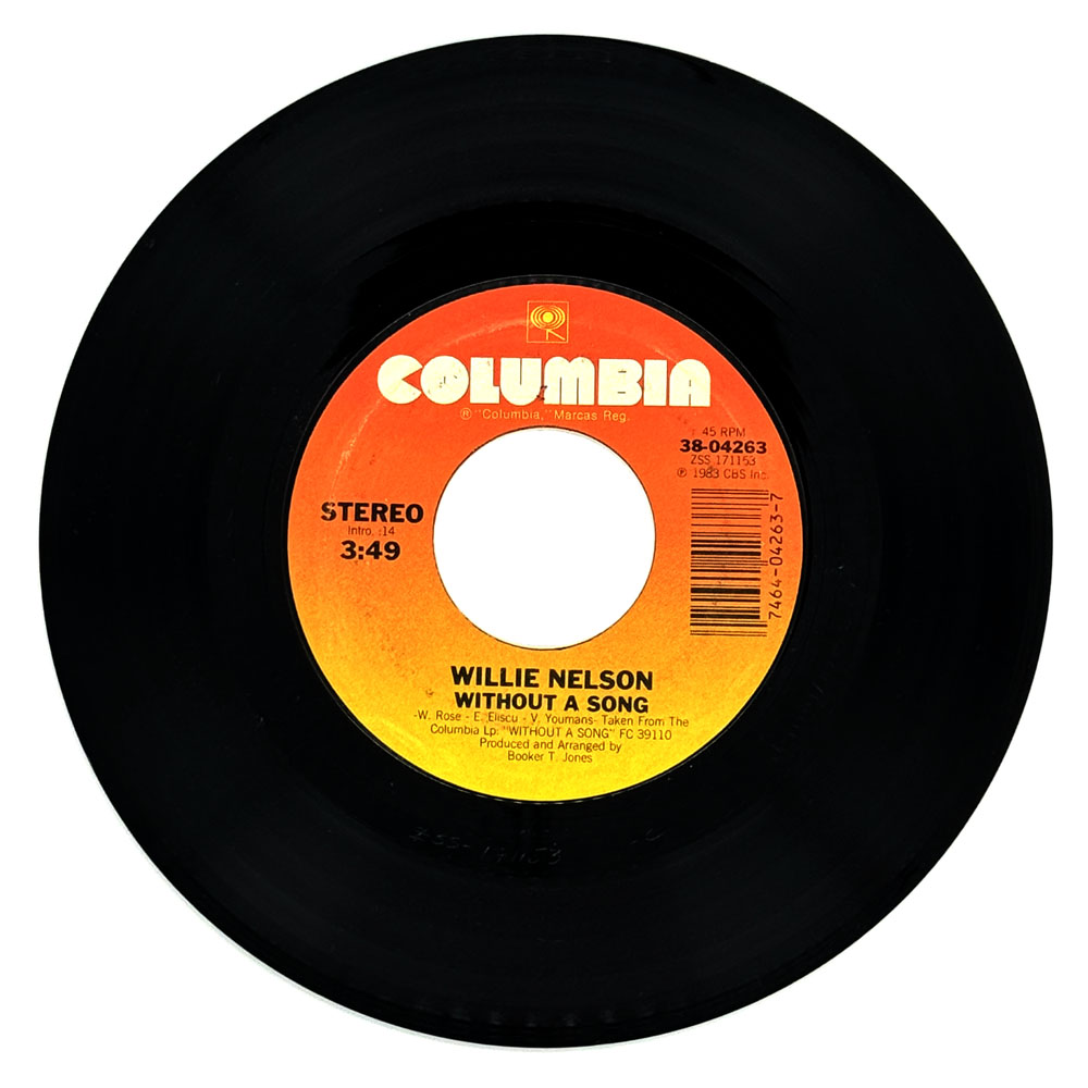 Willie Nelson : WITHOUT A SONG/ I CAN'T BEGIN TO TELL YOU