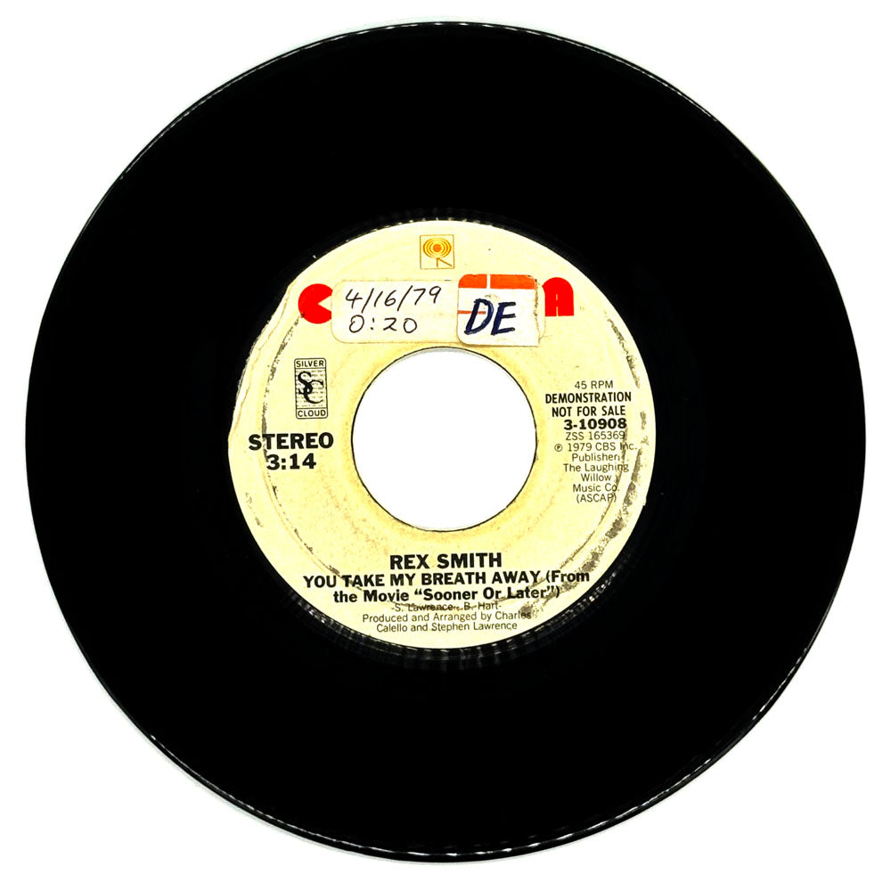 Rex Smith : YOU TAKE MY BREATH AWAY/ YOU TAKE MY BREATH AWAY