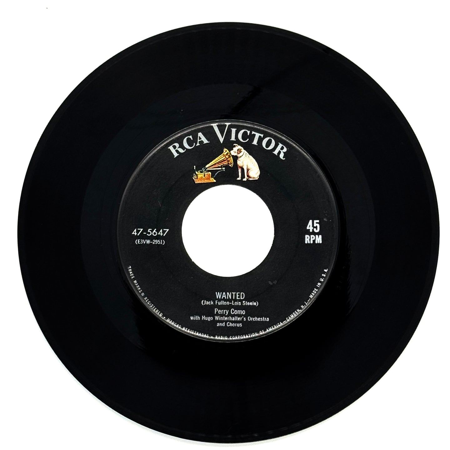 Perry Como : WANTED/ LOOK OUT THE WINDOW (AND SEE HOW I'M STANDING IN THE RAIN)