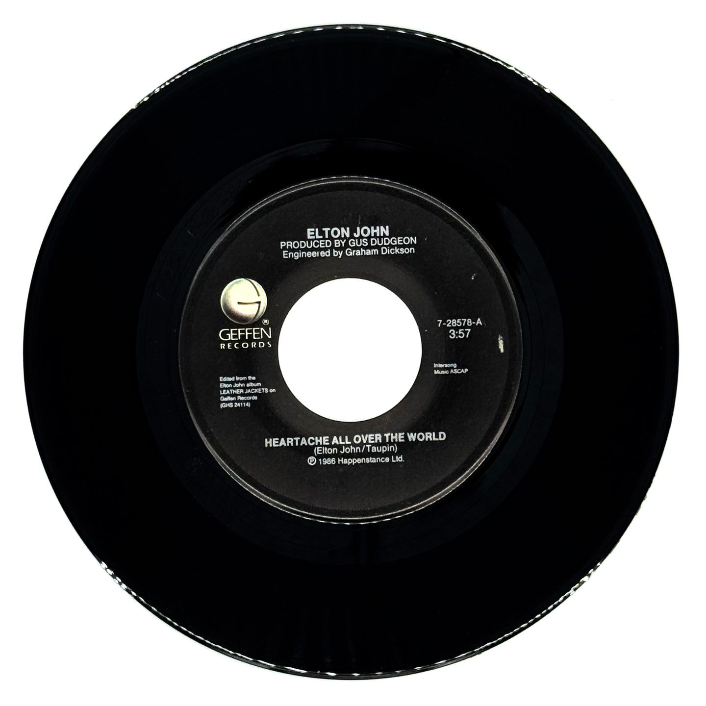 Elton John : HEARTACHE ALL OVER THE WORLD/ HIGHLANDER