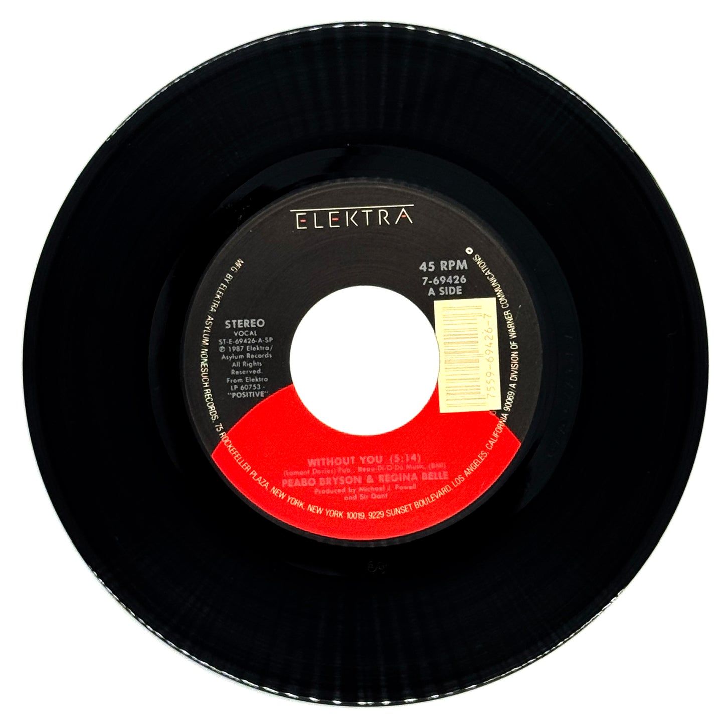 Peabo Bryson & Regina Belle : WITHOUT YOU/ THE HIGHER YOU CLIMB