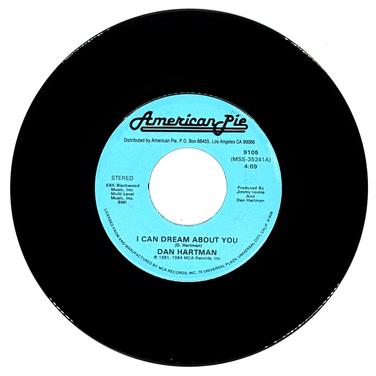 Dan Hartman :  I CAN DREAM ABOUT YOU/ Terri Gibbs : ROCKY TOP