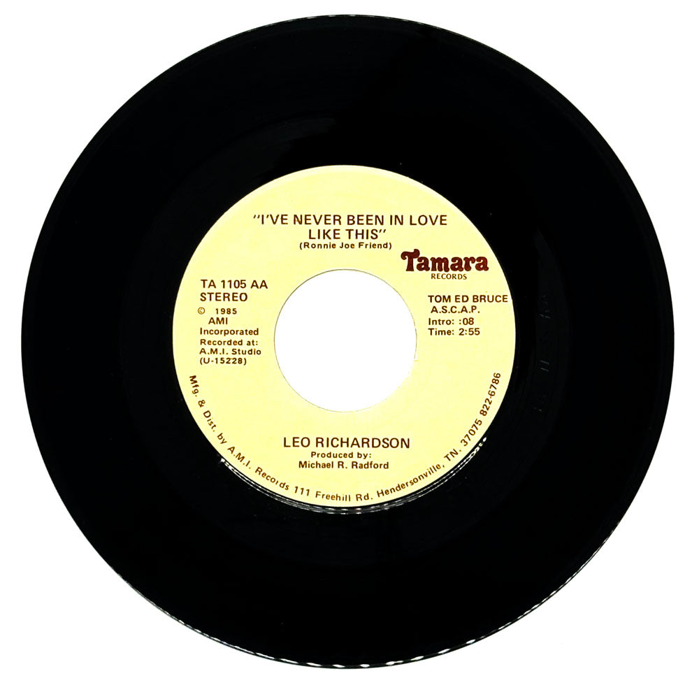 Leo Richardson : I'VE NEVER BEEN IN LOVE LIKE THIS/ I'VE NEVER BEEN IN LOVE LIKE THIS
