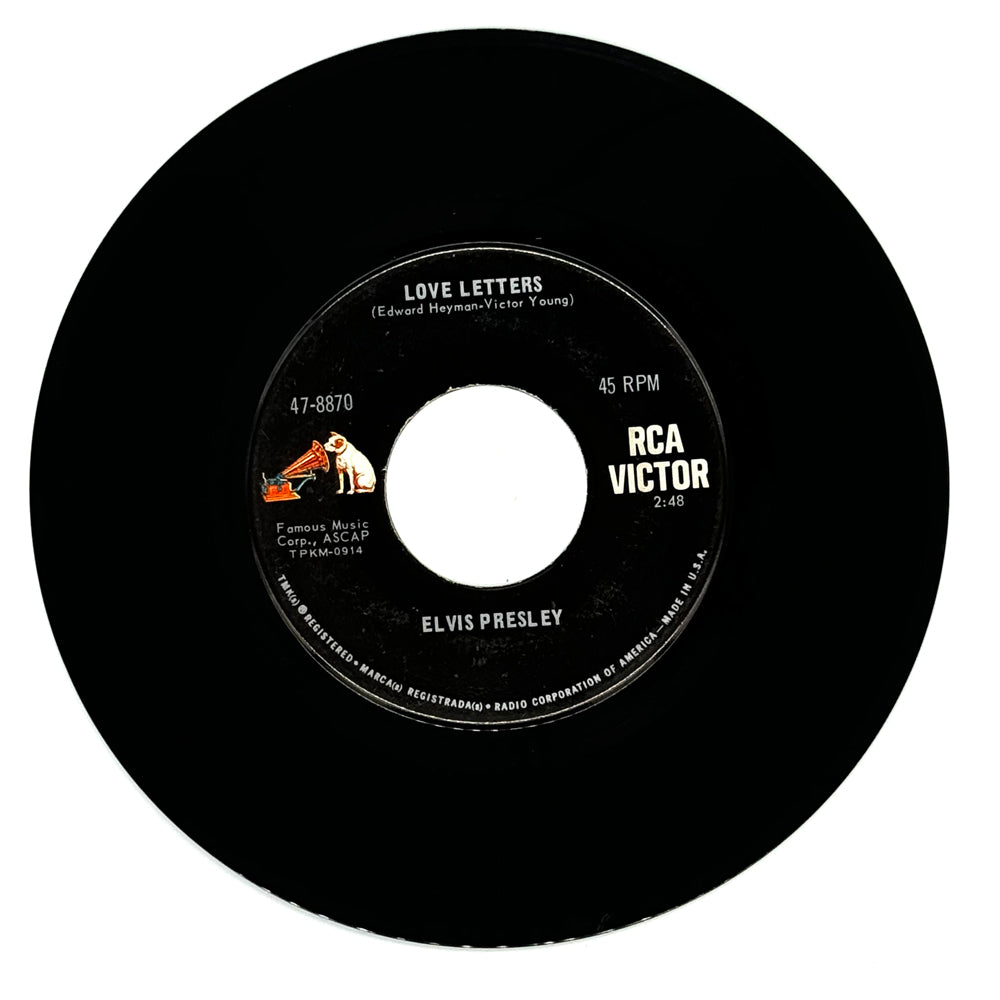 Elvis Presley : LOVE LETTERS/ COME WHAT MAY