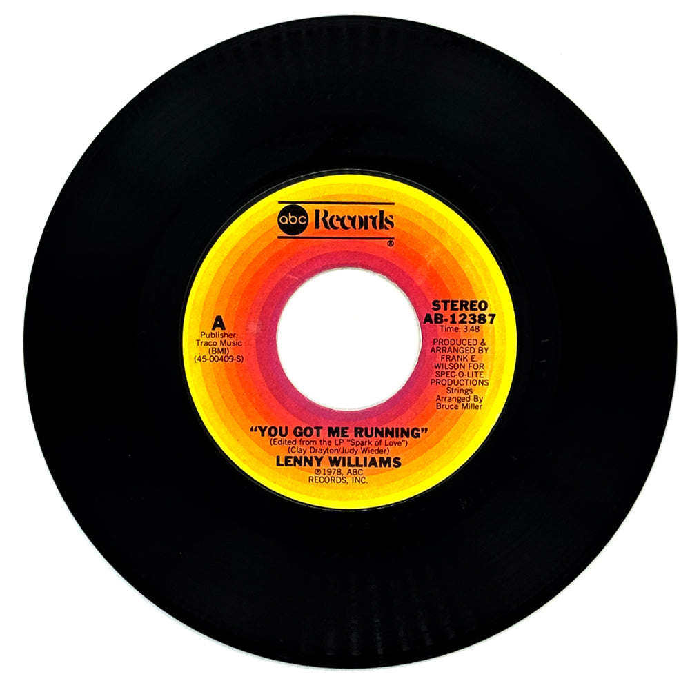 Lenny Williams : YOU GOT ME RUNNING/ COME REAP MY LOVE