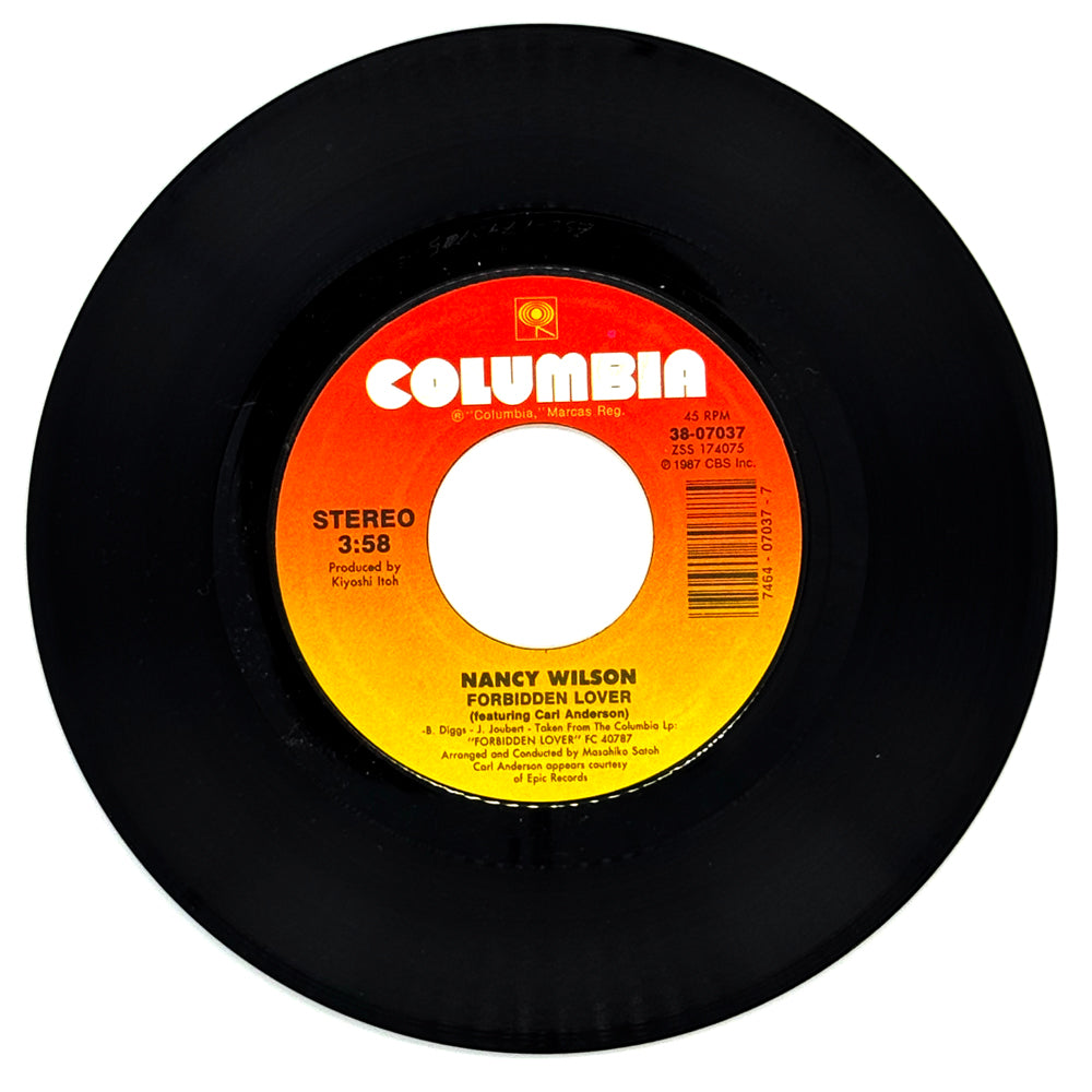 Nancy Wilson (featuring Carl Anderson) : FORBIDDEN LOVER/ Nancy Wilson : A SONG FOR YOU