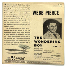 Load image into Gallery viewer, • Webb Pierce : THE WANDERING BOY PART 3 EP
