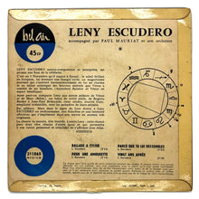 Load image into Gallery viewer, Leny Escudero : BALLADE A SYLVIA/POUT UNE AMOURETTE/ PARCE QUE TU LUI RESSEMBELS/VINGT AN APRES
