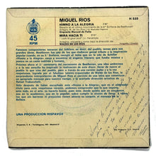 Load image into Gallery viewer, Miguel Rios : HIMNO A LA ALEGRIA/ MIRA HACIA TI
