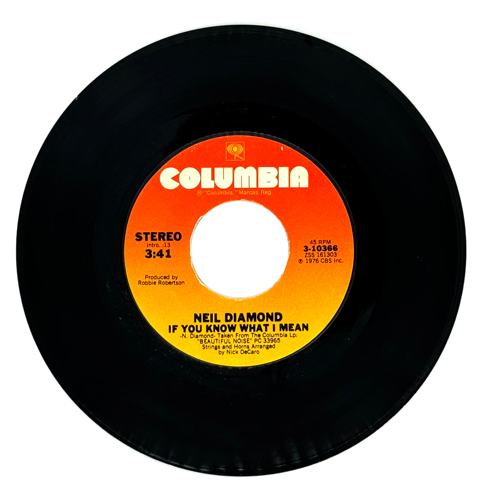 Neil Diamond : IF YOU KNOW WHAT I MEAN/ STREET LIFE