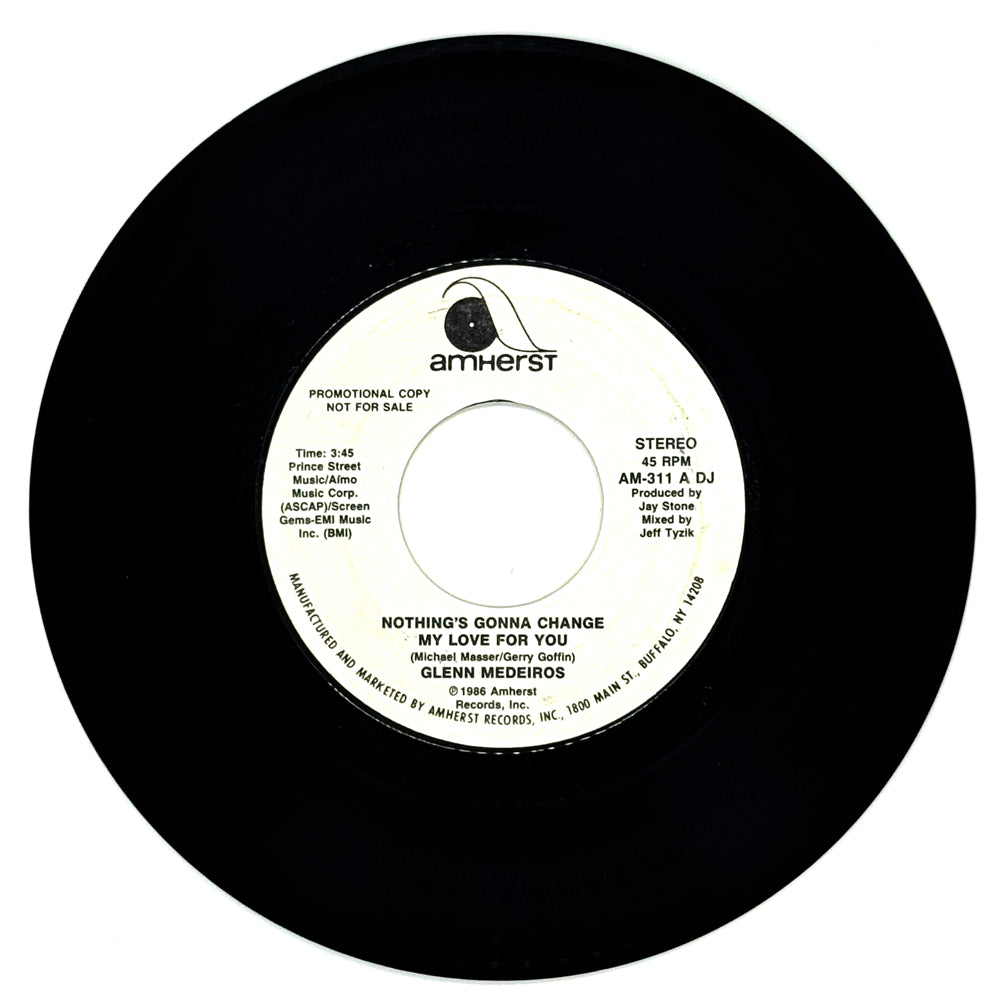 Glenn Medeiros : NOTHING'S GONNA CHANGE MY LOVE FOR YOU/ NOTHING'S GONNA CHANGE MY LOVE FOR YOU
