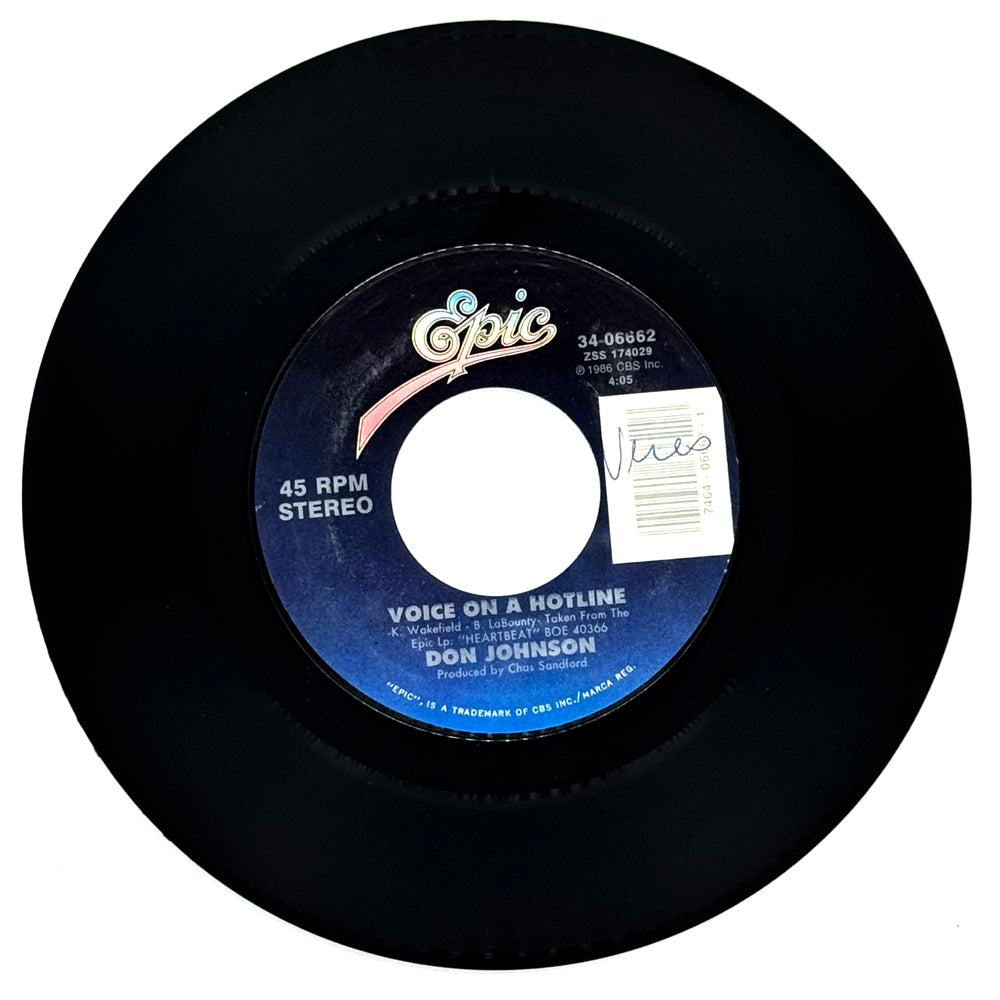 Don Johnson : VOICE ON A HOTLINE/ LOST IN YOUR EYES