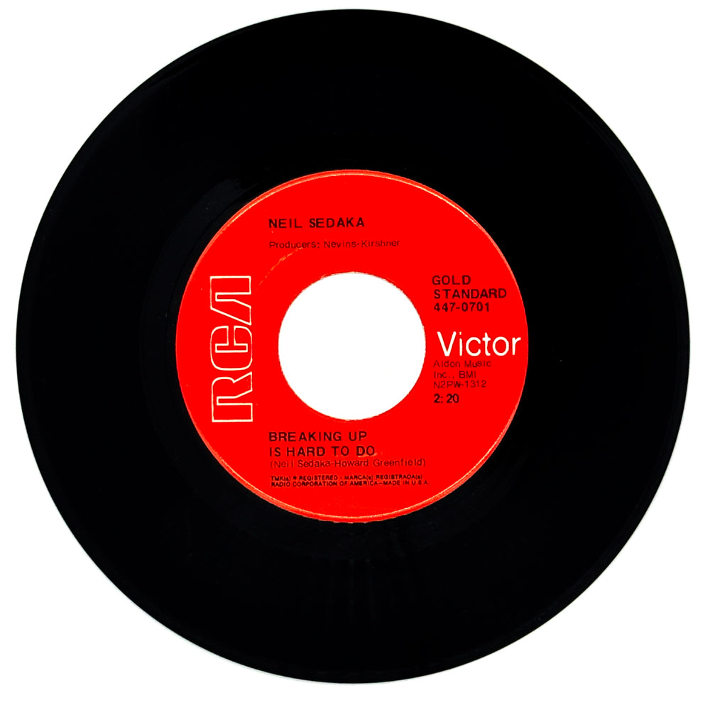 Neil Sedaka : BREAKING UP IS HARD TO DO/ NEXT DOOR TO AN ANGEL