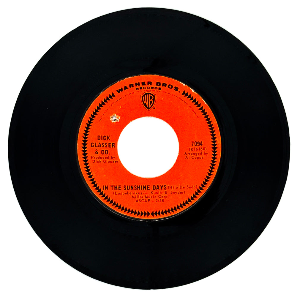 Dick Glasser & Co. : IN THE SUNSHINE DAYS/ LOVE HAS GONE