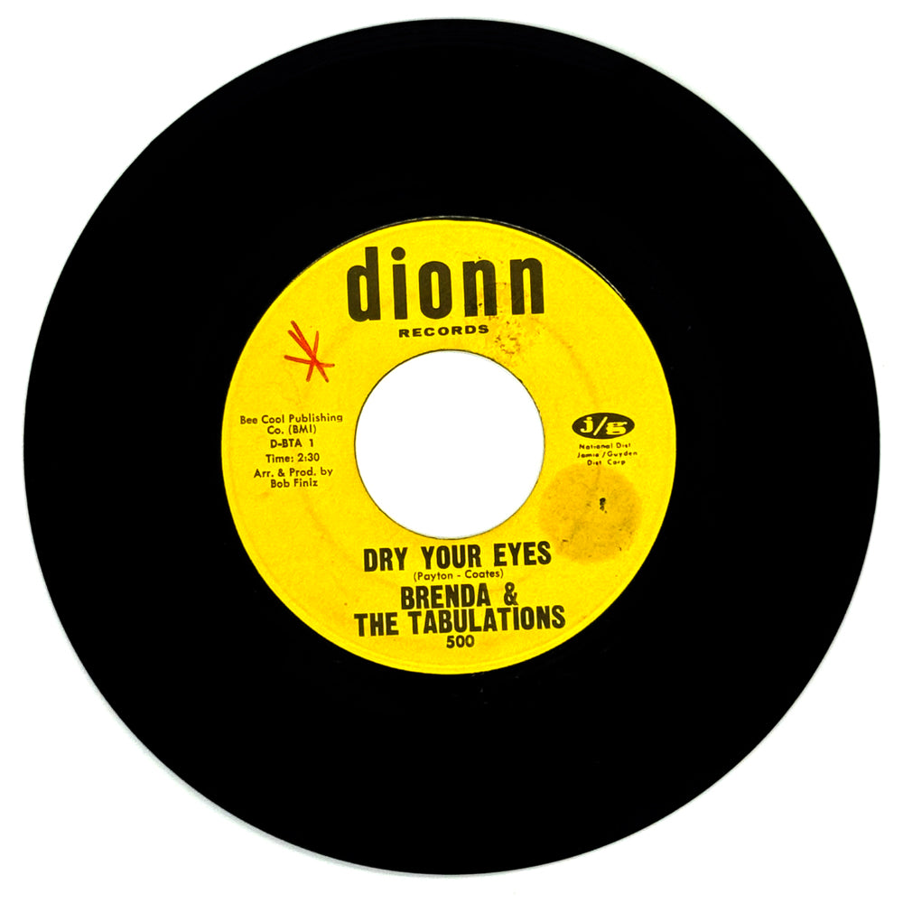 Brenda & The Tabulations : DRY YOUR EYES/ THE WASH