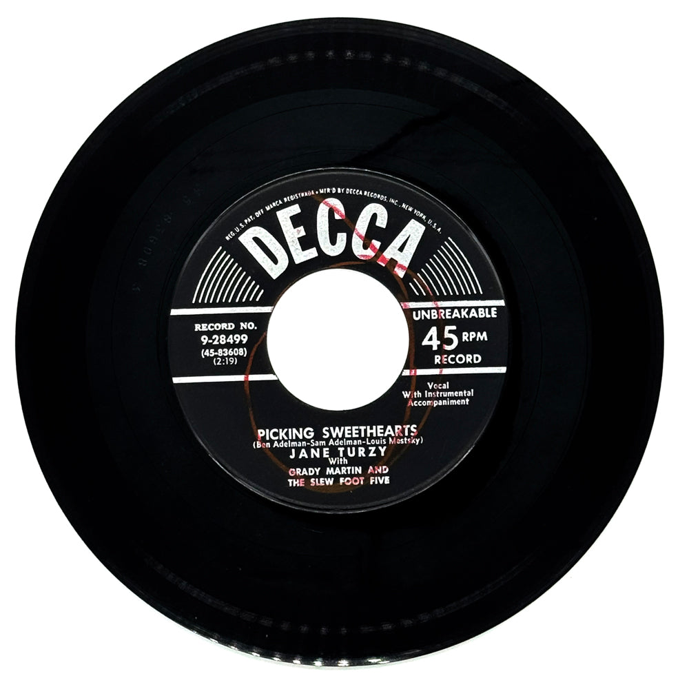 Jane Turzy With Grady Martin And The Slew Foot Five : PICKING SWEETHEARTS/ THAT HEART BELONGS TO ME
