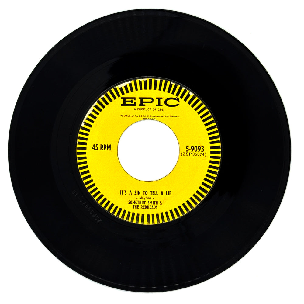 Somethin' Smith & The Redheads : IT'S A SIN TO TELL A LIE/ MY BABY JUST CARES FOR ME
