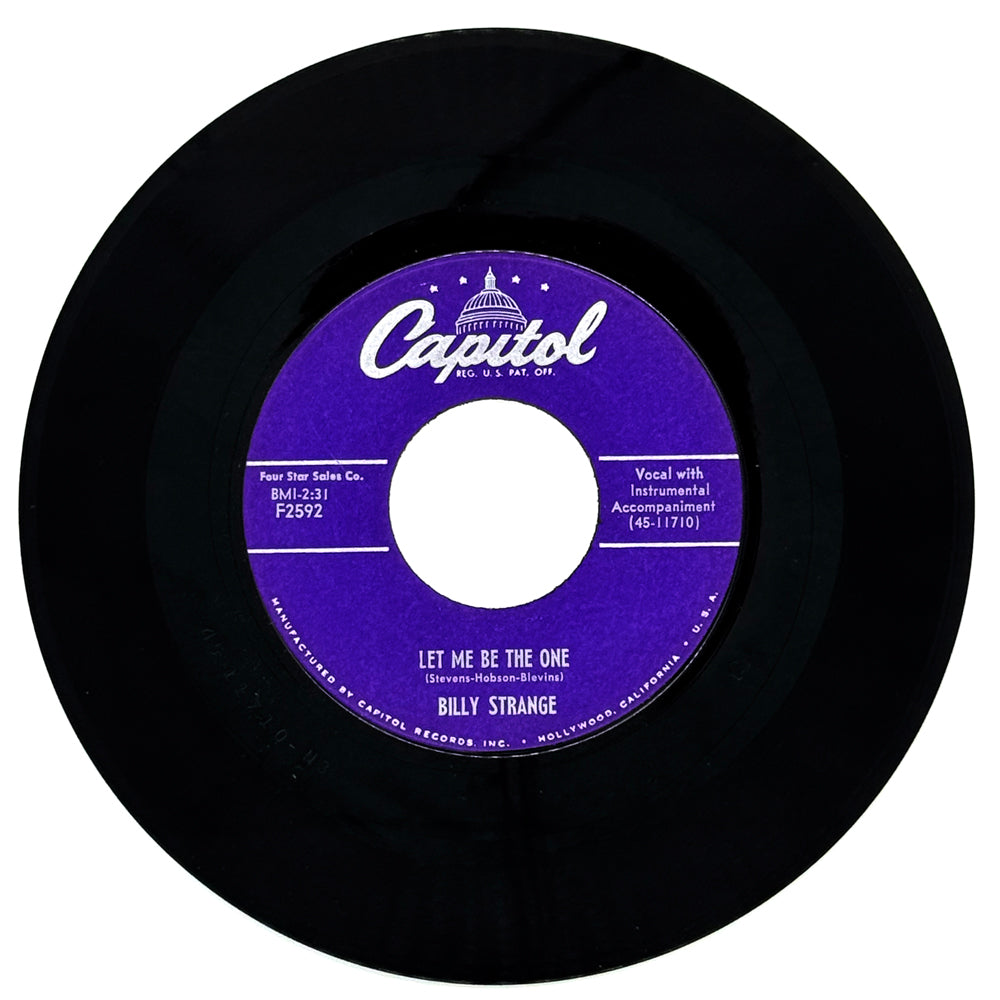 Billy Strange : LET ME BE THE ONE/ I'M STILL A PRISONER