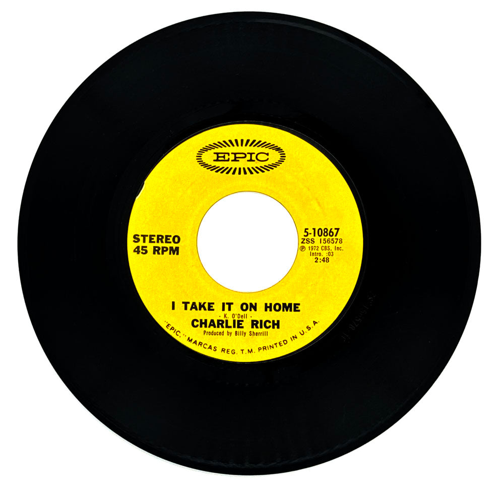 Charlie Rich : I TAKE IT ON HOME/ PEACE ON YOU