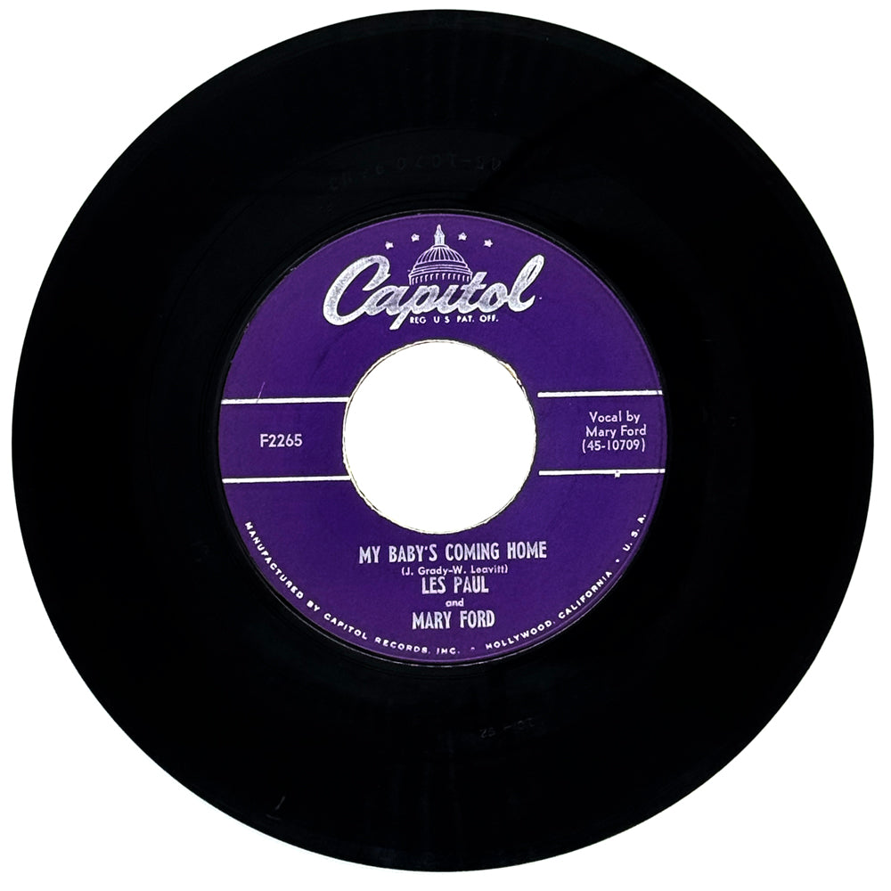 Les Paul and Mary Ford : MY BABY'S COMING HOME/ LADY OF SPAIN