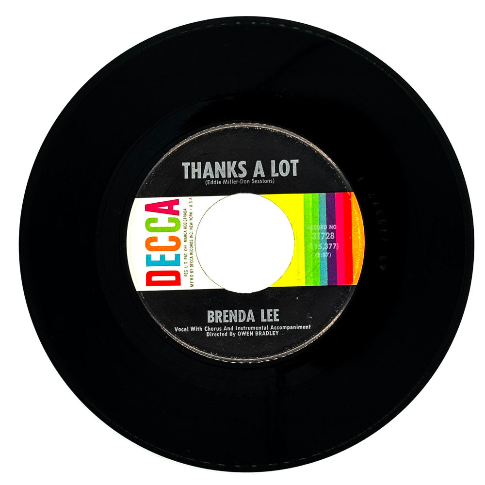Brenda Lee : THANKS A LOT/ THE CRYING GAME