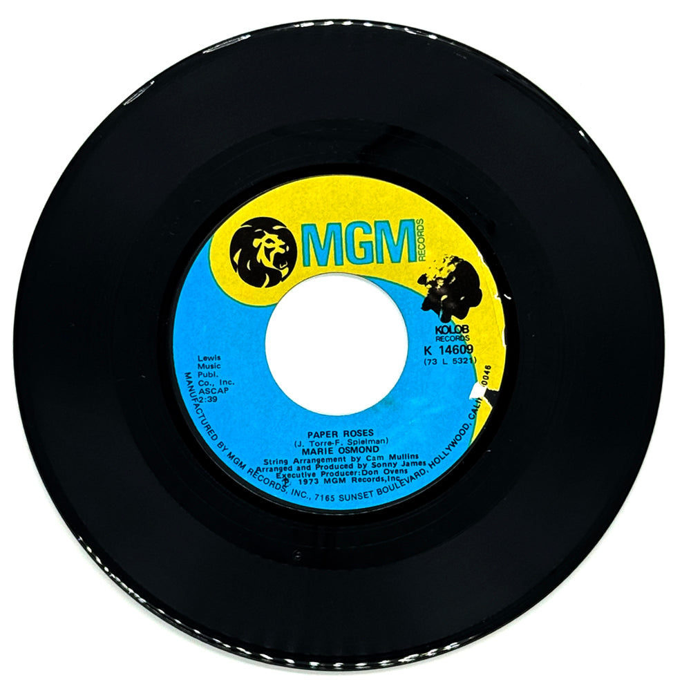 Marie Osmond : PAPER ROSES/ LEAST OF ALL YOU