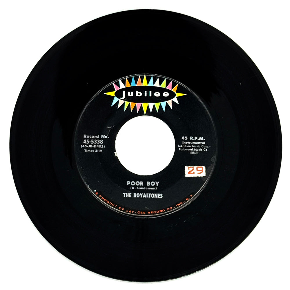 The Royaltones : POOR BOY/ WAIL!