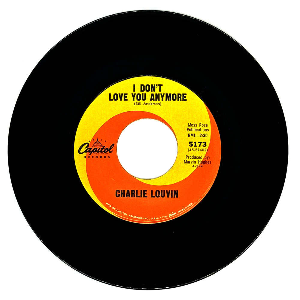 Charlie Louvin : I DON'T LOVE YOU ANYMORE/ MY BOOK OF MEMORIES