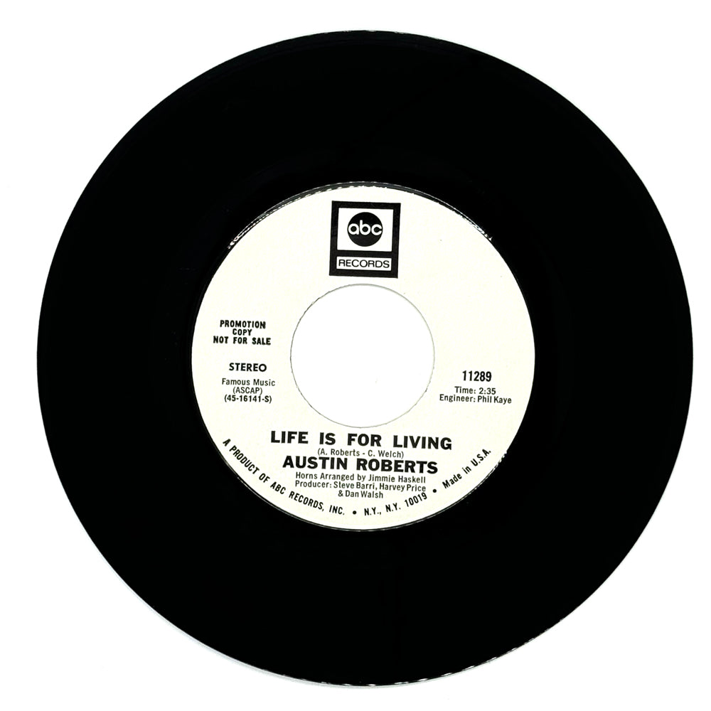 Austin Roberts : LIFE IS FOR LIVING/ LIFE IS FOR LIVING