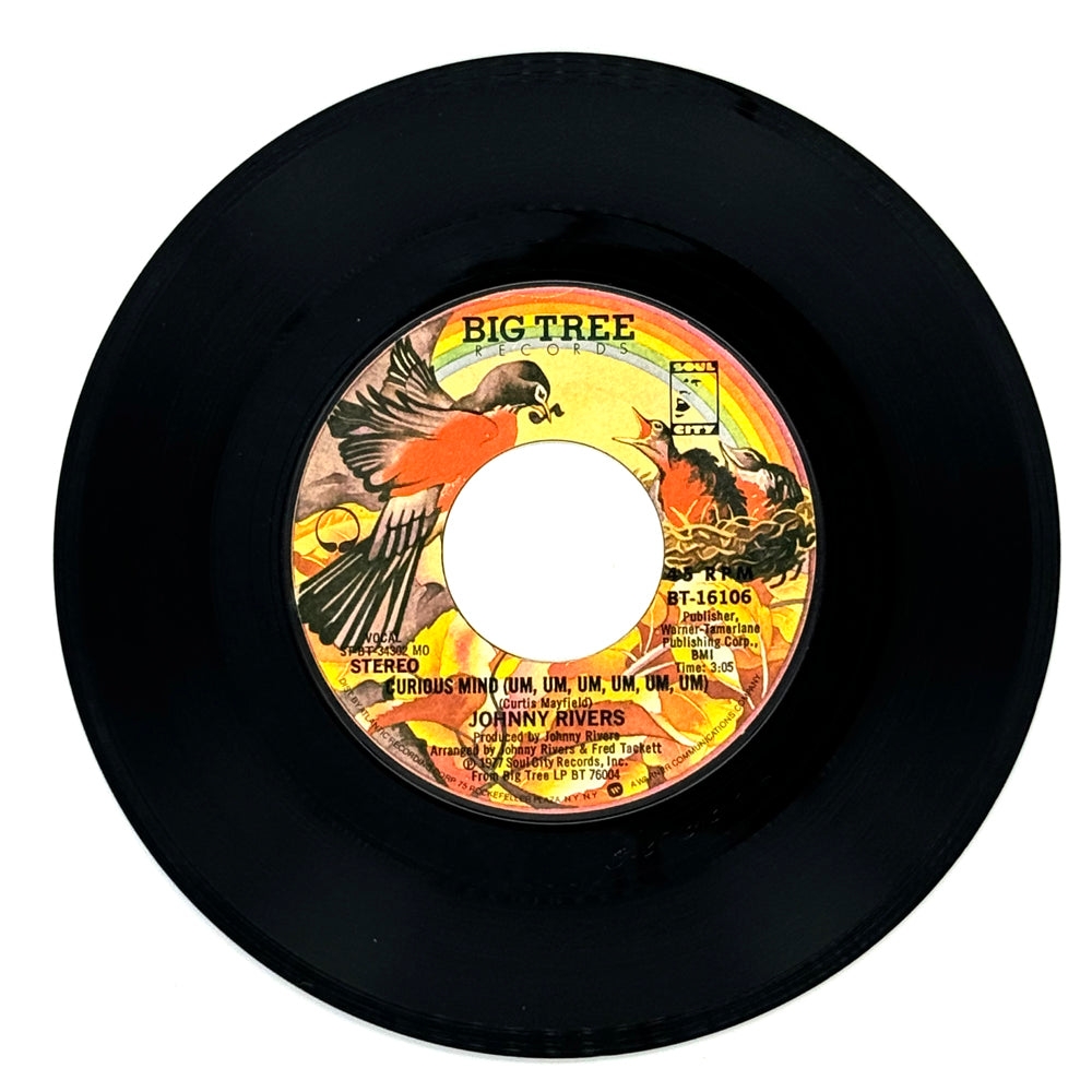 Johnny Rivers : CURIOUS MIND (UM, UM, UM, UM, UM, UM)/ ASHES AND SAND