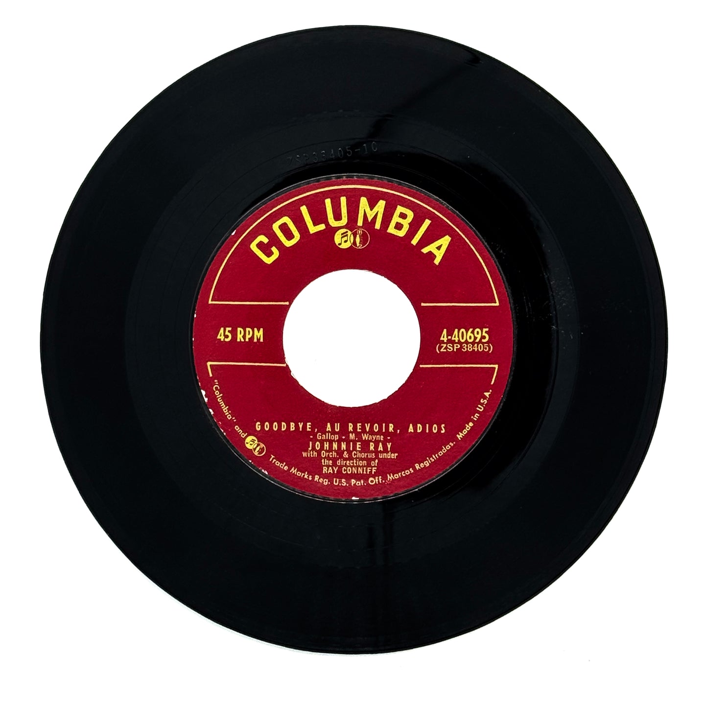 Johnnie Ray : GOODBYE, AU REVOIR, ADIOS/ BECAUSE I LOVE YOU