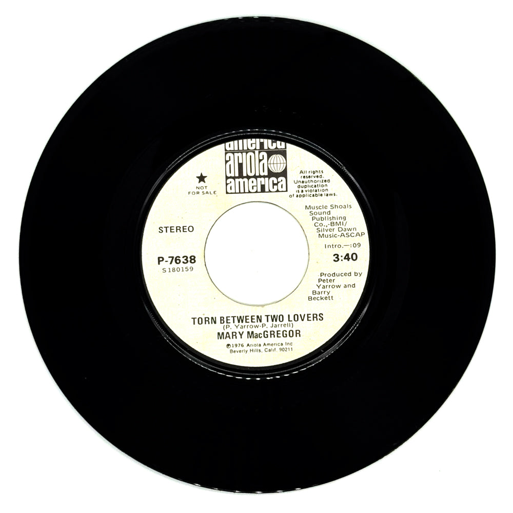 Mary Macgregor : TORN BETWEEN TWO LOVERS/ TORN BETWEEN TWO LOVERS
