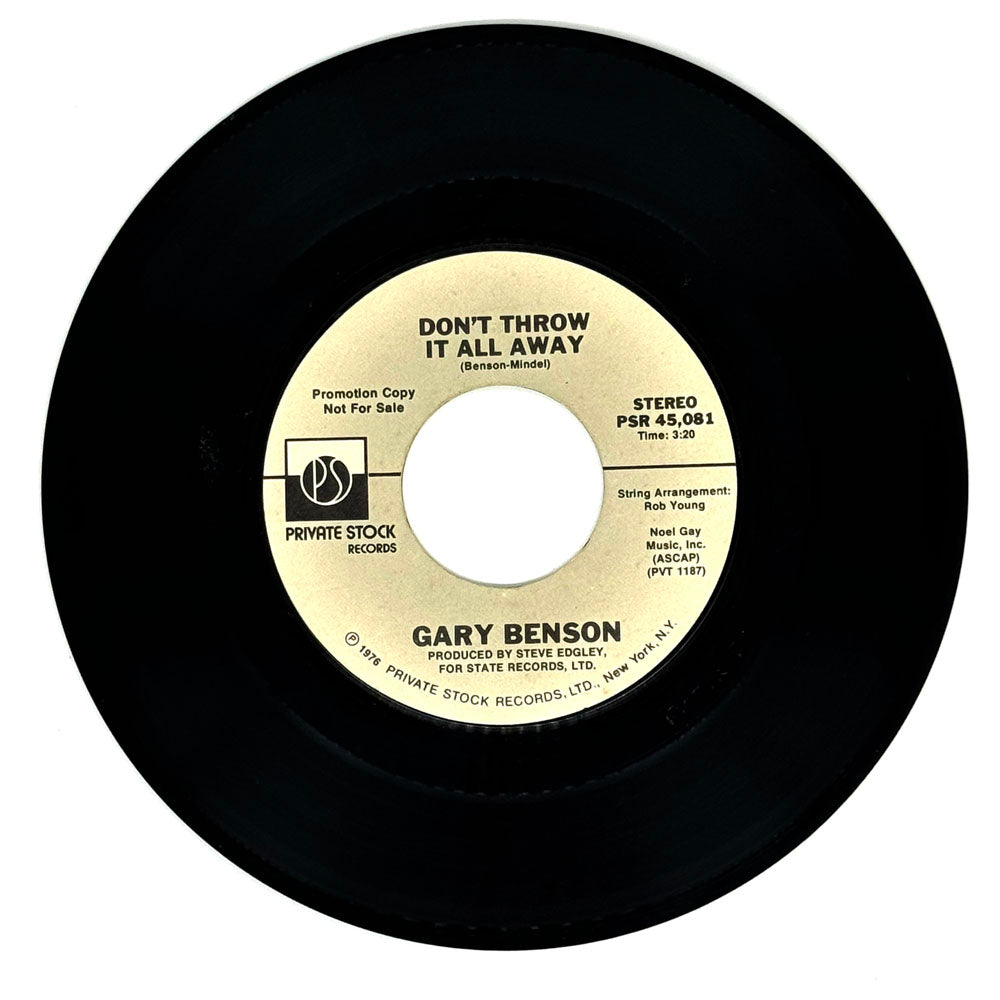 Gary Benson : DON'T THROW IT ALL AWAY/ DON'T THROW IT ALL AWAY