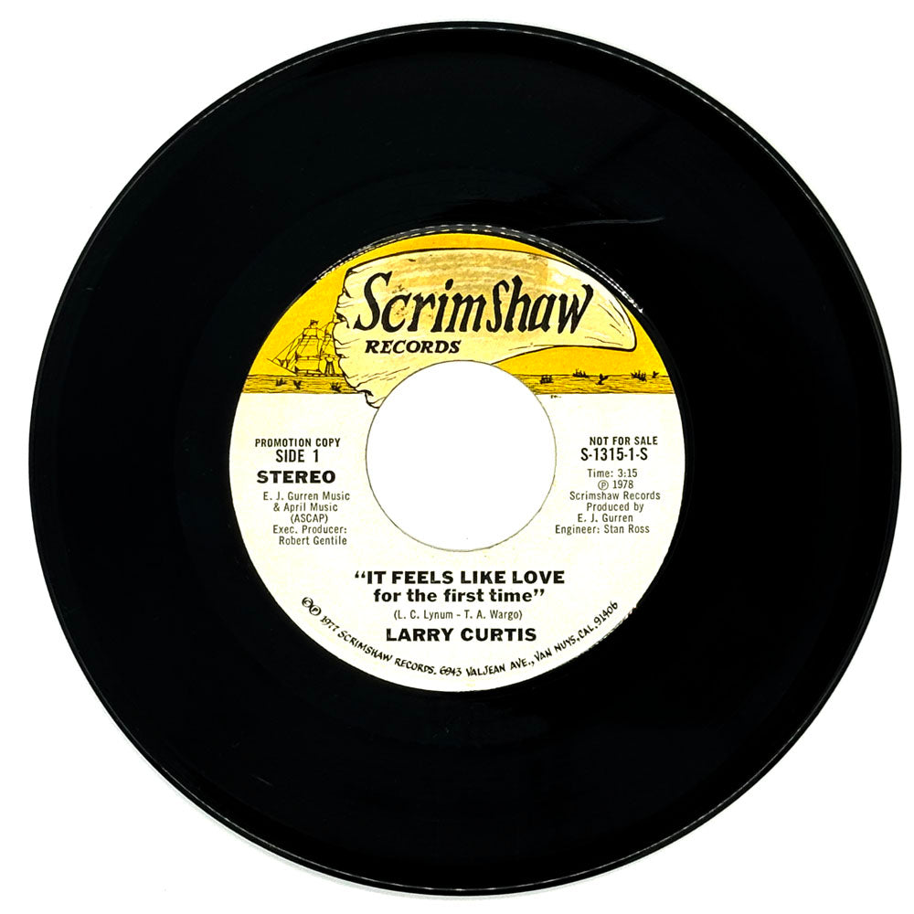 Larry Curtis : IT FEELS LIKE LOVE FOR THE FIRST TIME/ IT FEELS LIKE LOVE FOR THE FIRST TIME