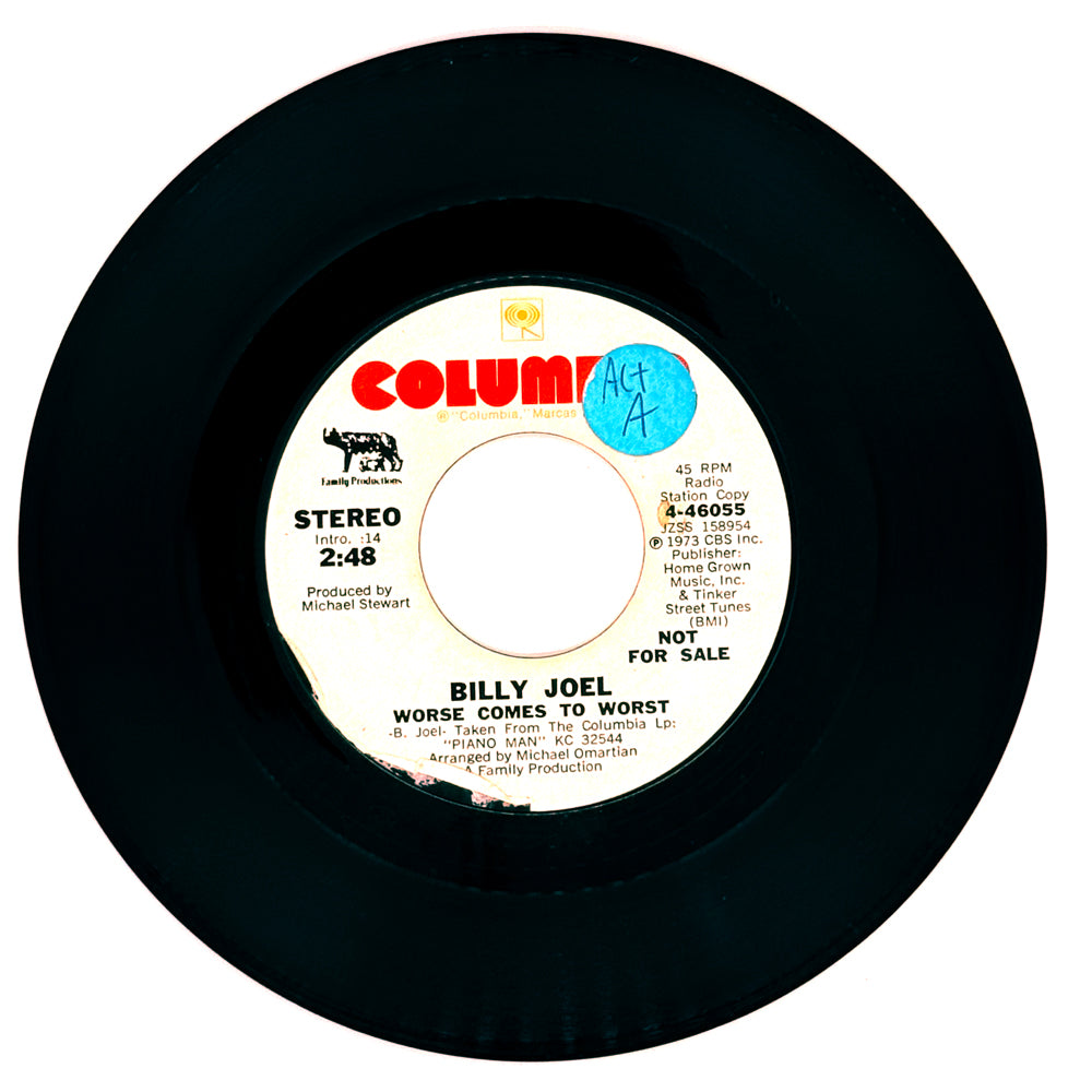 Billy Joel : WORSE COMES TO WORST/ WORSE COMES TO WORST