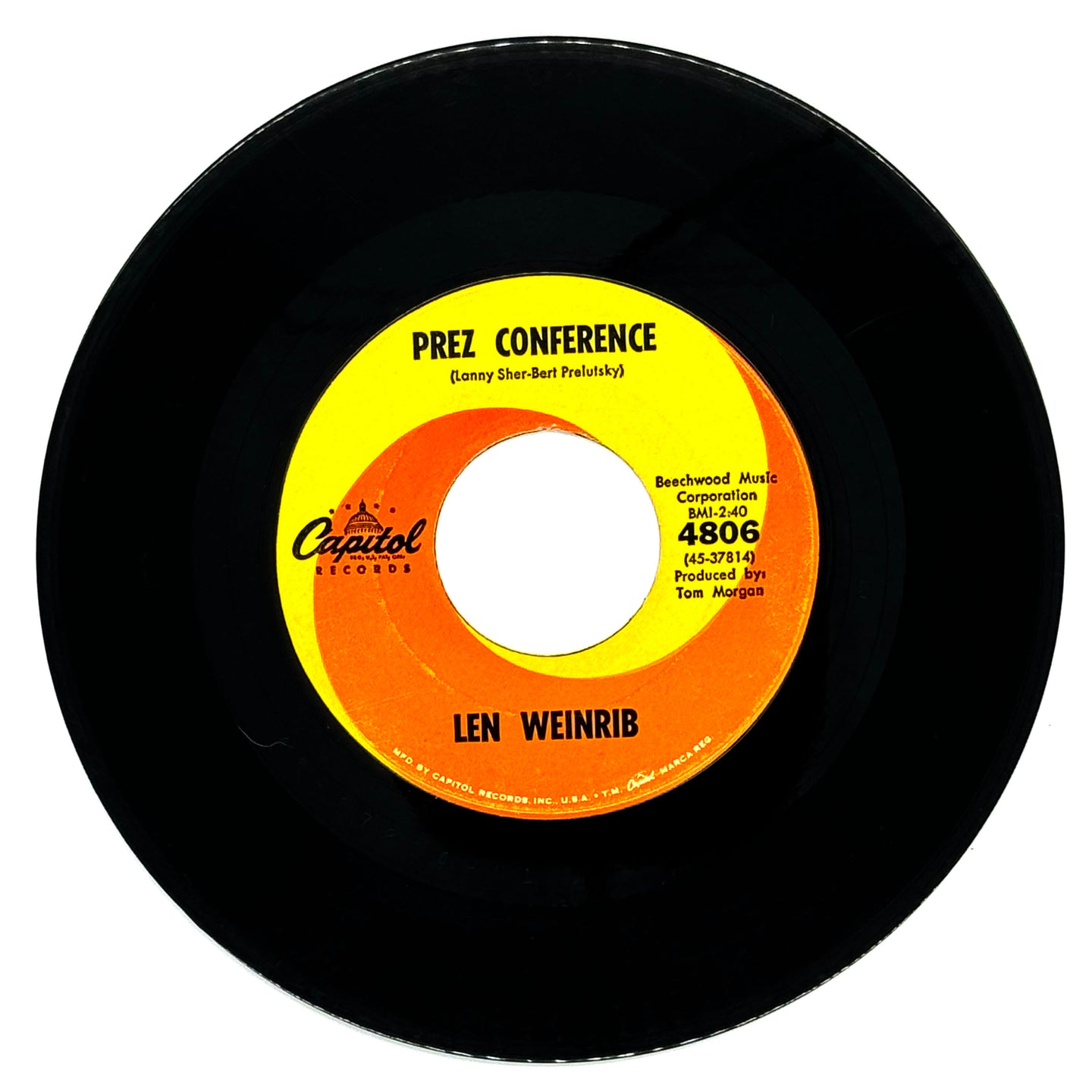 Len Weinrib : PREZ CONFERENCE/  The White House Band : THEME FROM PREZ CONFERENCE
