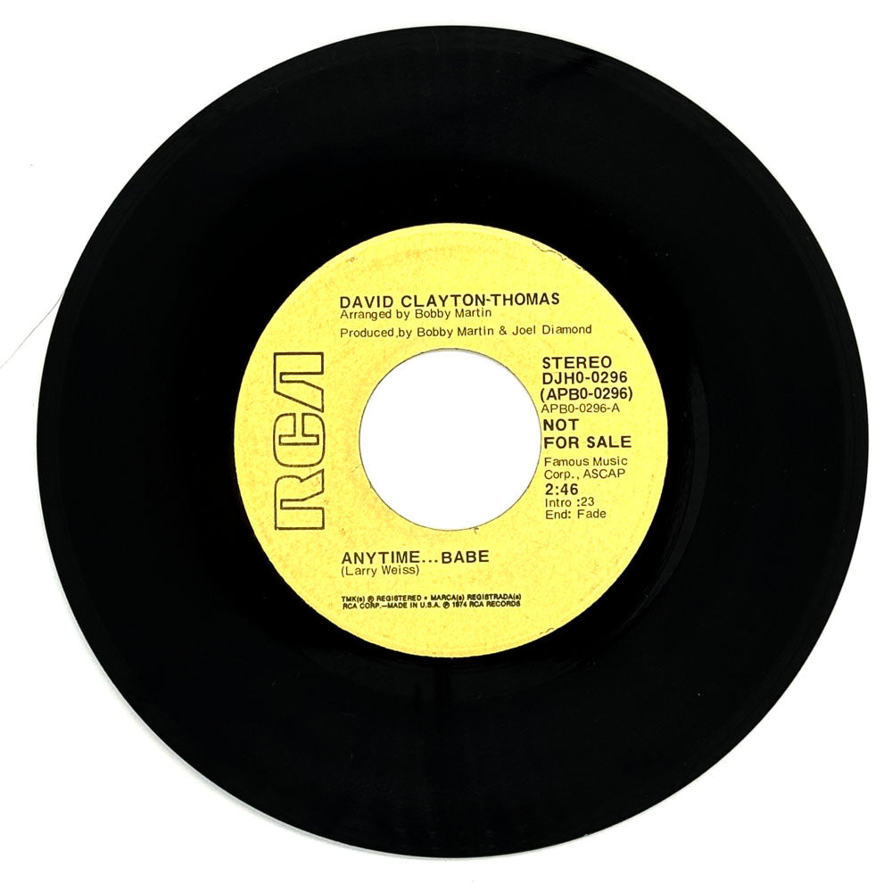David Clayton-Thomas : ANYTIME... BABE/ ANYTIME... BABE