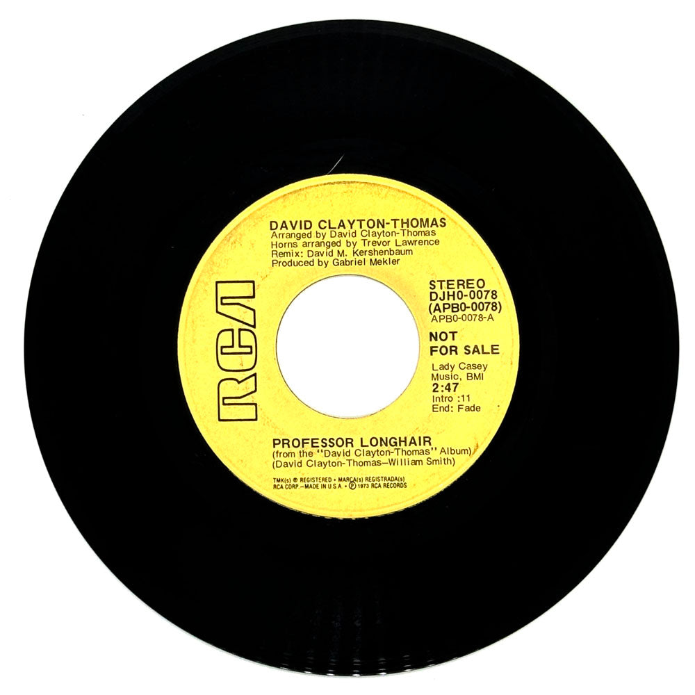 David Clayton-Thomas : PROFESSOR LONGHAIR/ PROFESSOR LONGHAIR