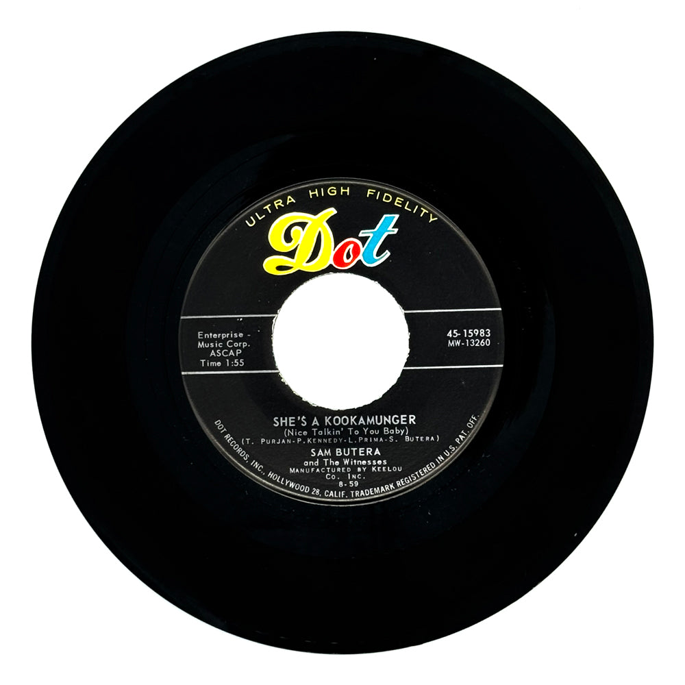 Sam Butera and The Witnesses : SHE'S A KOOKAMUNGER/ TON OF BRICKS