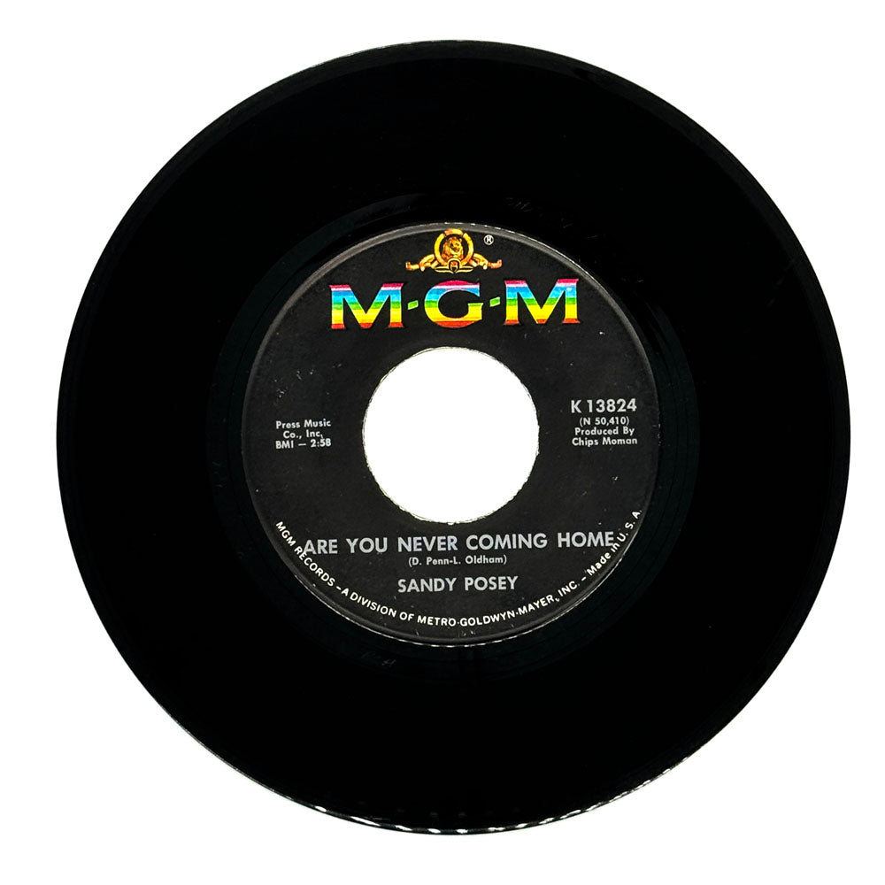 Sandy Posey : ARE YOU NEVER COMING HOME/ I CAN SHOW YOU HOW TO LIVE