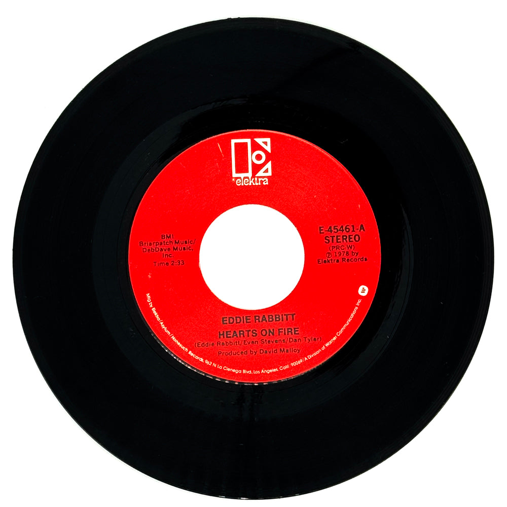 Eddie Rabbitt : HEARTS ON FIRE/ THE GIRL ON MY MIND