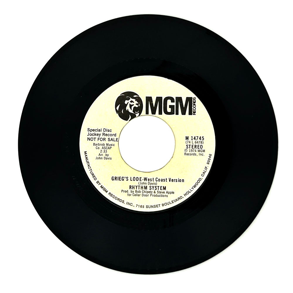 Rhythm System : GRIEG'S LODE - WEST COAST VERSION/ GRIEG'S LODE - WEST COAST VERSION