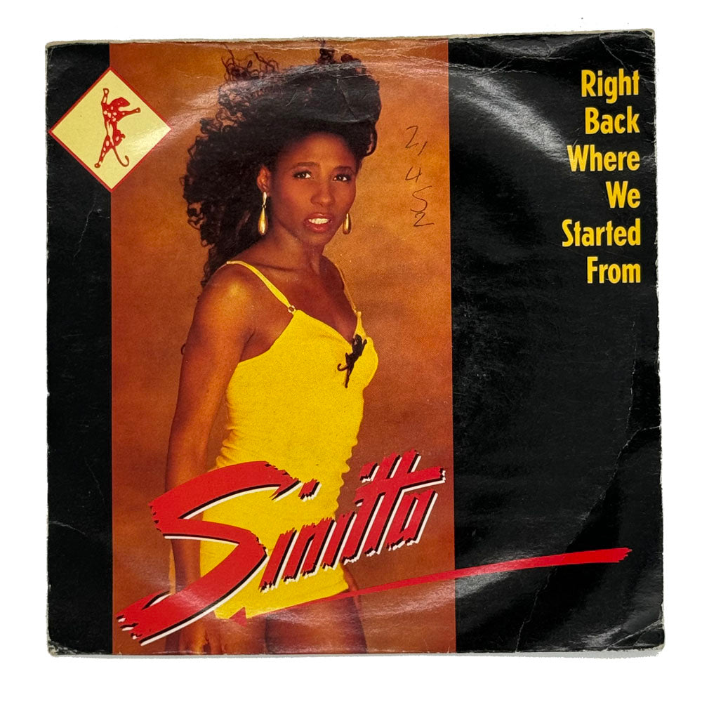 Sinitta : RIGHT BACK WHERE WE STARTED FROM/ I JUST CAN'T HELP IT