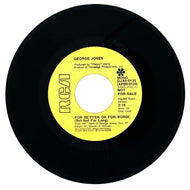 George Jones : FOR BETTER OR FOR WORSE (BUT NOT FOR LONG)/ LATE GETTING HOME
