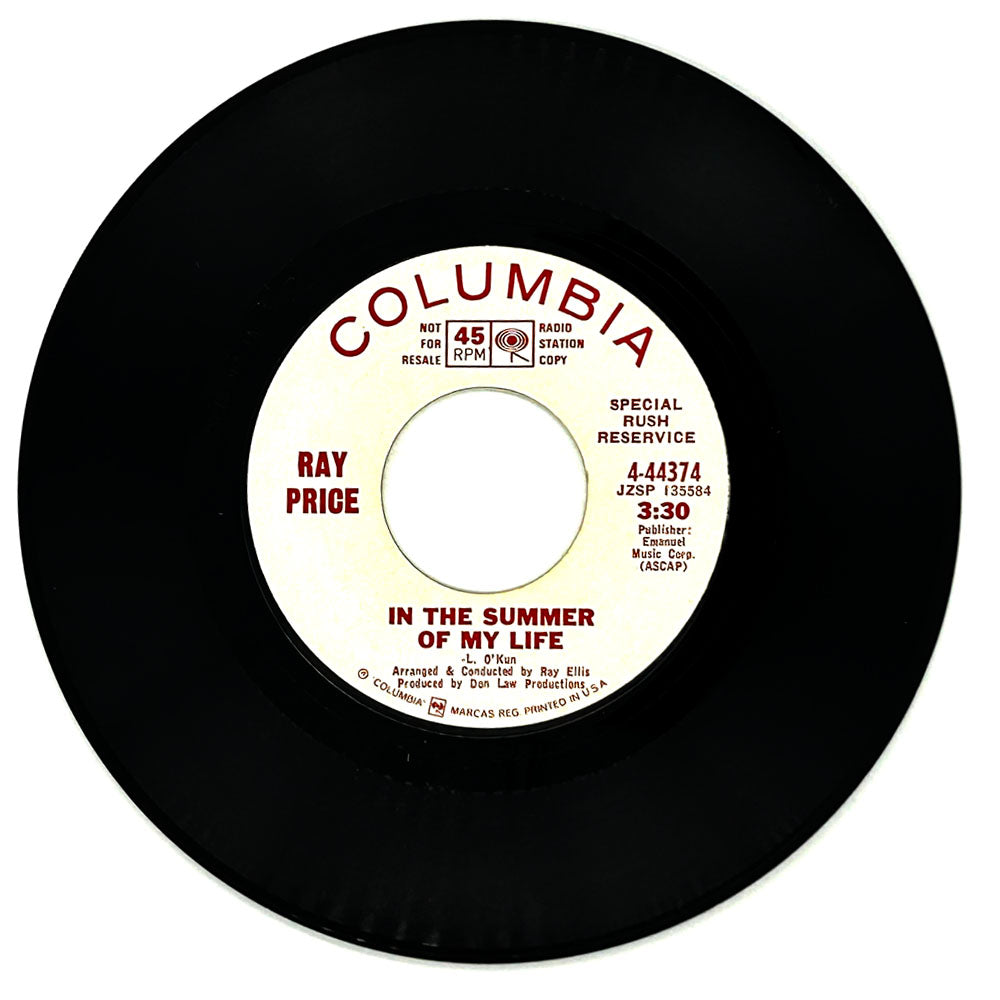 Ray Price : IN THE SUMMER OF MY LIFE/ IN THE SUMMER OF MY LIFE