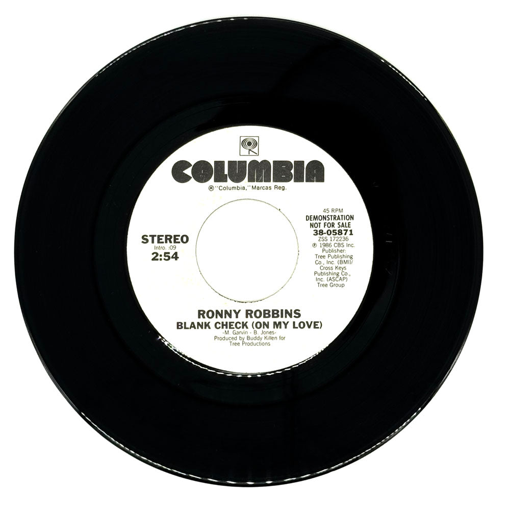 Ronny Robbins : BLANK CHECK (ON MY LOVE)/ BLANK CHECK (ON MY LOVE)