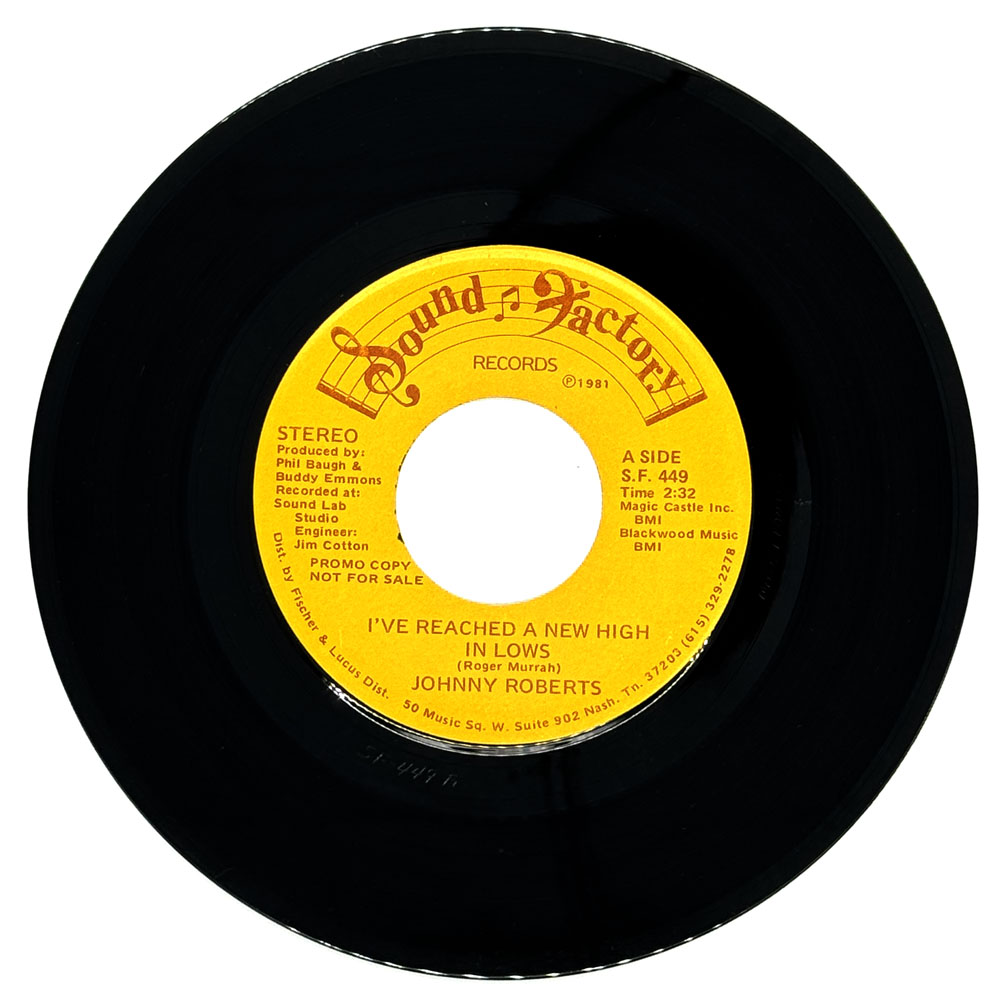 Johnny Roberts : I'VE REACHED A NEW HIGH IN LOWS/ I'VE REACHED A NEW HIGH IN LOWS