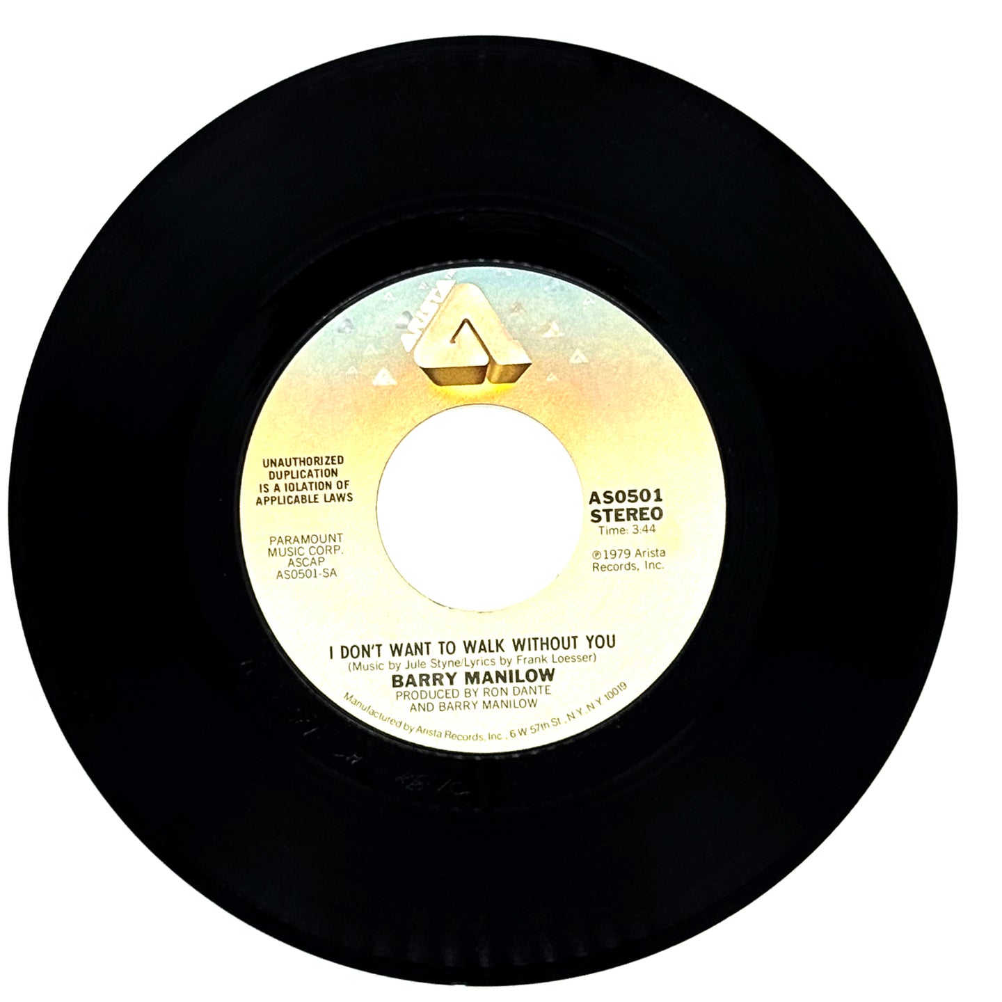 Barry Manilow : I DON'T WANT TO WALK WITHOUT YOU/ ONE VOICE