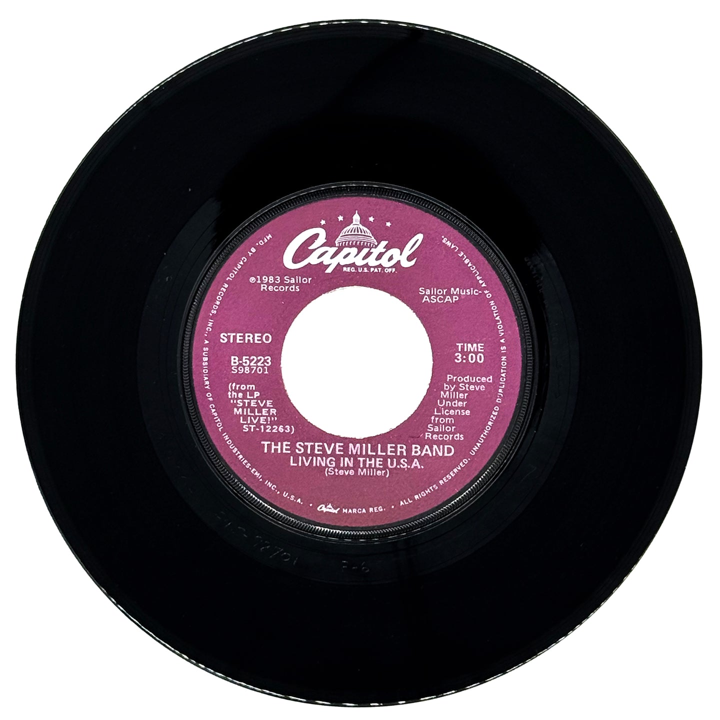 Steve Miller Band : LIVING IN THE U.S.A./ BUFFALO'S SERENADE