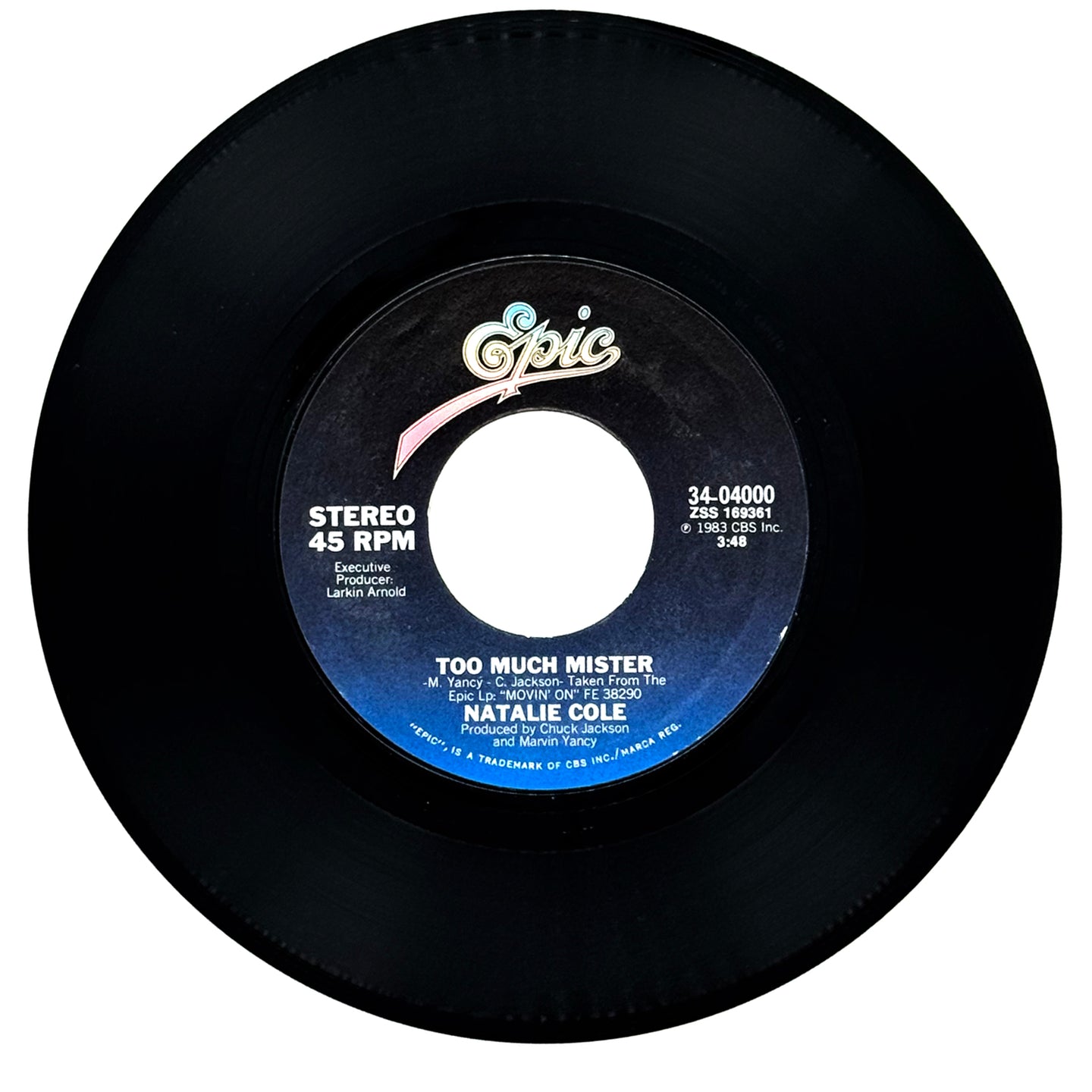 Natalie Cole : TOO MUCH MISTER/ WHERE'S YOUR ANGEL